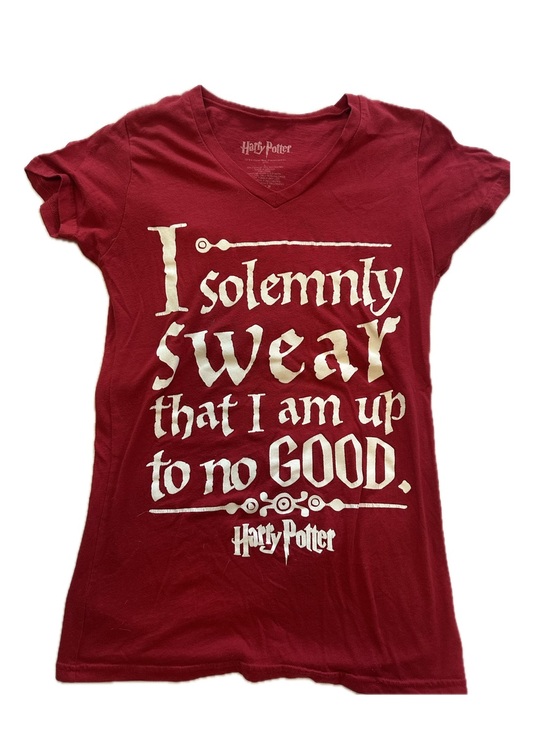 Wizarding World Of Harry Potter Tops - Harry Potter 'I Solemnly Swear' Red Graphic Tee